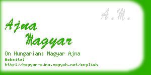 ajna magyar business card